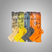 하얀손미니 고무장갑(소/대) 10켤레, 대, 노랑, 대(L)