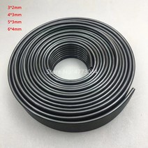 5M 8 라인 대형 잉크젯 UV 프린터 용 가지 잉크 튜브 검정 파이프 호스 3x2mm 4x3mm 5x3mm 6x4mm, [01] 3X2mm