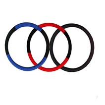 대형차량 트럭용 그립원단 배색 핸들커버 5톤 버스 8톤이상 화물차 사이즈, 블루