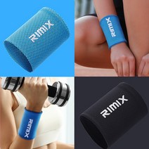 [리믹스] 1+1 쿨타올 손목 밴드, 없음, 블랙