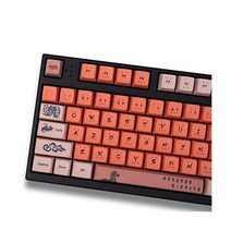 민트캡 153 키 C64 키캡 PBT 체리 프로파일 염료 승화 맞춤형 키보드 MX 게이트론 카일 스위치 기계식 키보드용, 말.