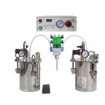 디스펜서 분배기 실리콘 에폭시 수지 접착제 주입기, A A1L배럴x2+718 이중 액체 밸브