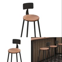 스틸 바텐의자 (블랙우드) 커피숍가구 인테리어카페의자 촬영의자