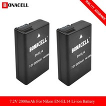 2000mAh EN-EL14 EN-EL14A ENEL14 니콘 D3100 D3200 D3300 D3400 D3500 D5600 D5100 D5200 P7000 + LCD 배터리 충, CHINA_2 Picec Battery