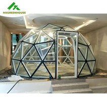 에어텐트 돔쉘터 유리 폴리카보네이트 투명 호텔 지오데식 돔 클램핑 마키 하우스 글램핑 판매용, 1.Transparent