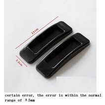 루버창 폴딩도어 손잡이 창문을 여는 보조 문 천공 없음 창문 끈끈한 옷장 강한 비스코스, 블랙 2개