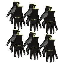 Flexzilla GC100XL 니트릴 딥 블랙 XL 다목적 장갑, X-Large 6-Pack
