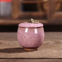 강아지유골함 반려동물 납골함 봉안함 애완 동물 유골을위한 Urn-고양이 모양 기념 화장 Urns-장례식 고양, [01] S 7.6x5.8cm, [07] 보라색