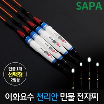 이화 요수 천리안 2점등 LED 민물 전자 낚시 찌, 제품선택:녹색 43cm, 단품