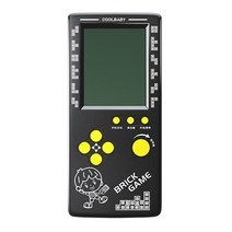 오락기컨트롤러가정용오락기비디오게임콘솔 테트리스 콘솔용 휴대용 레트로 게임 인치 대형 스크린 어린이 향수 포켓 콘솔 장난감, 검은색, Black, 없음