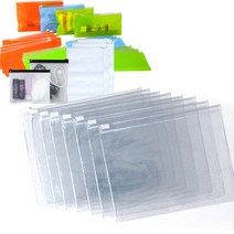 PVC슬라이드지퍼백/투명-11x9(10장)/주문제작, 단품