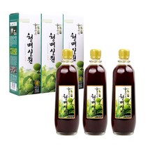 홍쌍리 청매실농원 청매실원 매실원액 600ml x 3병