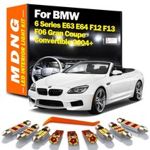 MDNG Canbus LED 인테리어 돔 라이트 키트 bmw 호환 6 시리즈 E63 E64 F12 F13 F06 그란 쿠페 컨버터블 2, Ice Blue, E63 E64 18PCS