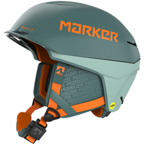 Marker 스노우보드헬멧 Ampire 2 MIPS Helmet, Green/Orange, L