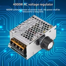 전압 조정기 4000W 고전력 AC 220V 사이리스터 전자 볼트 거버너 컨트롤러 가정용 장치, 한개옵션0