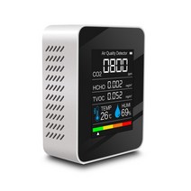 가스계량기 도시가스계량기 가스계량기교체대기 질 감지기 이산화탄소 시험기 측정기 TVOC HCHO 값 전기 수, White