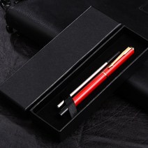 주문제작 LOGO 연필 볼펜 비즈니스 서명 펜 선물 상자 젤 젤 연말선물 사은품 1, 02 레드 1펜 리필 기프트 박스