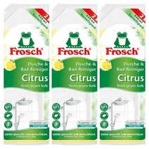 프로쉬 샤워 바스 클리너 욕실 청소 세제 시트러스 Frosch Citrus Dusche 950Ml 3개