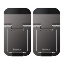 Baseus 금속 접이식 노트북 스탠드베이스 데스크탑 휴대용 홀더 Macbook Pro Air DELL 액세서리 용 냉각 브, 01 Dark grey