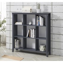 유플러스 1120높은책장 인테리어책장 학생책장 책장 3단, 그레이