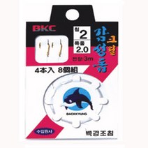 부산가자-백경 크릴감성돔 묶음바늘채비 (3m) BK-301, 3호-1.75