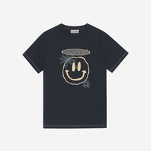 (W) 가니 플라워 티셔츠 스카이 캡틴 Ganni Flower T-Shirt Sky Captain