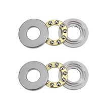Uxcell F816M 스러스트 볼 베어링 8mm x 16mm 5mm 크롬 스틸 단일 방향 2개 USA 미국