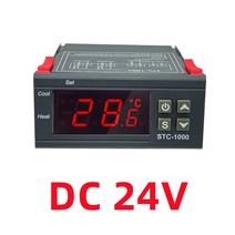 STC-1000 STC 1000 LED 디지털 온도 조절기 인큐베이터 컨트롤러 릴레이 난방 냉각 12V 24V 220V, 02 DC 24V