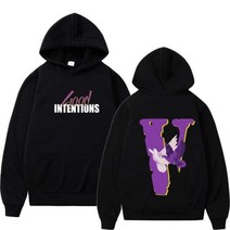 남자 맨투맨 후드 티 집업 VLONE-남자 후드티 여자 미국 브랜드 하라주쿠 힙합 프렌즈 스트리트웨어
