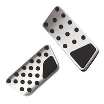 랭글러 튜닝용품 부품 jeep 루비콘 차박스테인레스 스틸 자동차 가속 브레이크 페달 미끄럼 방지 커버 지, 01 JK07-17 AT pedal