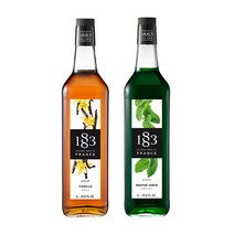 1883 바닐라 시럽 1000ml+1883 그리민트 시럽 1000ml, 1000ml
