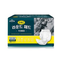 수려니 라운드형 패드 프리미엄 성인용기저귀 30매, 30개입, 4개