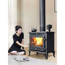 주물 벽난로 불멍 실내 화목 장작 난로 주택 난방, CJ06 모델