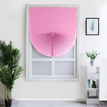 작은 창문커튼 1pc 발코니 음영 주름 블라인드 홈 창 문 욕실을위한 반 정전 자기 창