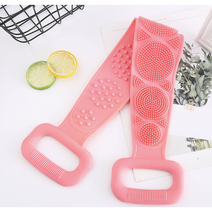 실리콘 바디 브러쉬 만능 때밀이 타올 셀프 등밀이 만능 때드림타올 타월 집에서 때밀기 각질제거 핑크, 1개, 1개