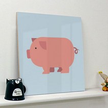 꾸밈 ca049-아크릴액자꿀꿀돼지 액자, 1타입-핑크돼지