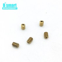Bringsmart 5pcs M0.5 x 8 금속 웜 모터 헬리컬 기어 미니 원통형 내경 2mm 액세서리