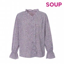 [숲] 프릴 브이넥 밴딩 블라우스(SW8LS8M)