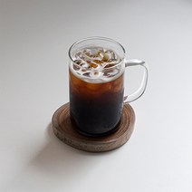 [1+1] 홈카페 내열 유리컵 네스프레소 머그컵 350ml, [1+1] 내열 유리 머그컵 350ml