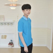 [바보사랑] 쿨에버 유니크 카라 반팔 티셔츠 (남여공용)