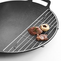 캠핑바겐슈타이거 스텐 그리들망 바베큐 가스 불판 야외, 스텐그리들망 28cm