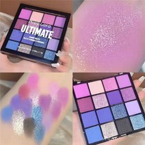 아이 섀도우 미스 라라 16 색 얼티미트 팔레트 매트 글리터 퍼플 아이섀도우 네온 파우더 피그먼트 화장품, 한개옵션1, 02 보라색