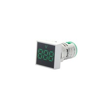 전압계 AC50-500V 스퀘어 패널 LED 디지털 디스플레이 아날로그 220V 미니 전압 테스터 감지기 게이지 전기, 04 Green