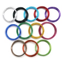 [홈앤스쿨] 아트와이어 칼라공예철사 와이어공예 1.6mm(5m), 12.분홍