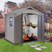 소형 조립식 마당 창고견젹 농막 이동식 플라스틱 간이 파티오 정원 창고 보관함조립식, 옵션 1