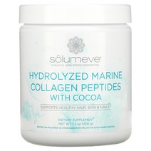 Solumeve 가수분해 해양 콜라겐 펩타이드 코코아 함유 206g(7.3oz)