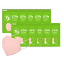 TS가드 티마컬러마스크 KF94 코럴핑크 5매입 x 20개씩 (총 100매), 5개입, 20개