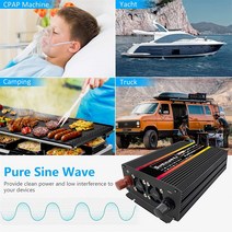 자동차 제너레이터 10000W 순수 사인파 인버터 DC 12V 태양열 발전기 시스템 용 홈 야외 RV 자동차, 02 10000W 24v to 220v