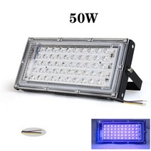 50W 100W UV LED 투광 조명 AC 220V 자외선 형광 무대 효과 실내 파티 DJ 디스코 바 블랙 라이트 ac220v, [01] 50W only wires plug