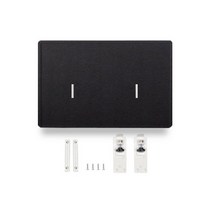 30T 예쁜 고급 펠트 스크린 OA 얇은 플렛 슬림 플랫 오피스 사무실 책상용 테이블 파티션 칸막이, 블랙